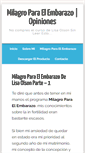 Mobile Screenshot of milagroparatuembarazo.com