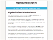 Tablet Screenshot of milagroparatuembarazo.com